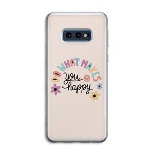 CaseCompany Happy days: Samsung Galaxy S10e Transparant Hoesje