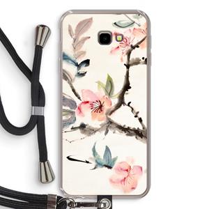 CaseCompany Japanse bloemen: Samsung Galaxy J4 Plus Transparant Hoesje met koord