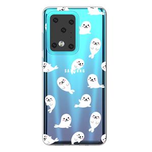 Lunso Softcase hoes - Samsung Galaxy S20 Ultra - Zeehonden