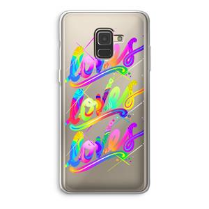 CaseCompany Loves: Samsung Galaxy A8 (2018) Transparant Hoesje