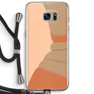 CaseCompany Bikini: Samsung Galaxy S7 Edge Transparant Hoesje met koord