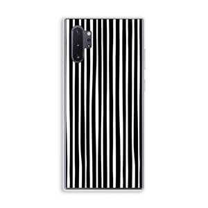 CaseCompany Stripes: Samsung Galaxy Note 10 Plus Transparant Hoesje