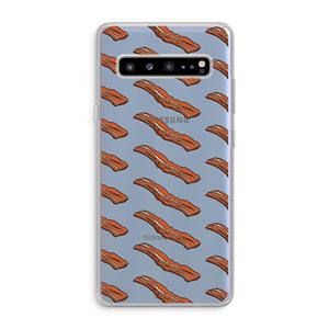 CaseCompany Bacon to my eggs #2: Samsung Galaxy S10 5G Transparant Hoesje