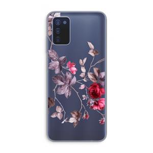 CaseCompany Mooie bloemen: Samsung Galaxy A03s Transparant Hoesje