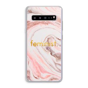 CaseCompany Feminist: Samsung Galaxy S10 5G Transparant Hoesje