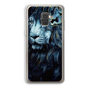 CaseCompany Darkness Lion: Samsung Galaxy A8 (2018) Transparant Hoesje