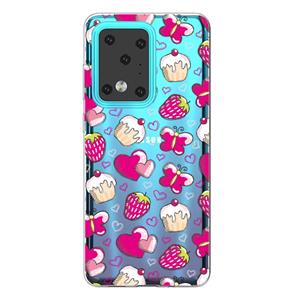 Lunso Softcase hoes - Samsung Galaxy S20 Ultra - Hartjes