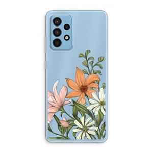 CaseCompany Floral bouquet: Samsung Galaxy A52 Transparant Hoesje