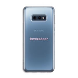CaseCompany kwetsbaar: Samsung Galaxy S10e Transparant Hoesje