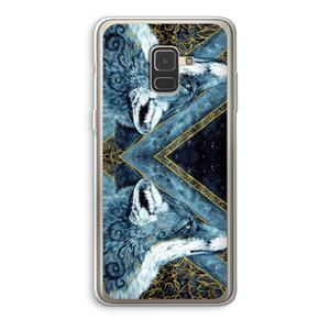 CaseCompany Golden Fox: Samsung Galaxy A8 (2018) Transparant Hoesje