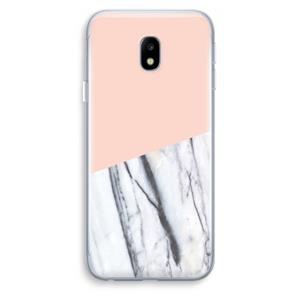 CaseCompany A touch of peach: Samsung Galaxy J3 (2017) Transparant Hoesje
