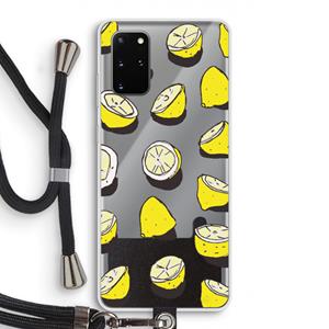 CaseCompany When Life Gives You Lemons...: Samsung Galaxy S20 Plus Transparant Hoesje met koord