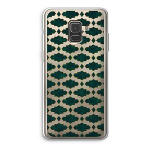 CaseCompany Moroccan tiles: Samsung Galaxy A8 (2018) Transparant Hoesje