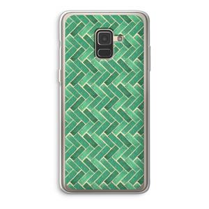 CaseCompany Moroccan tiles 2: Samsung Galaxy A8 (2018) Transparant Hoesje