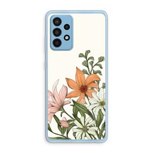CaseCompany Floral bouquet: Samsung Galaxy A52 Transparant Hoesje