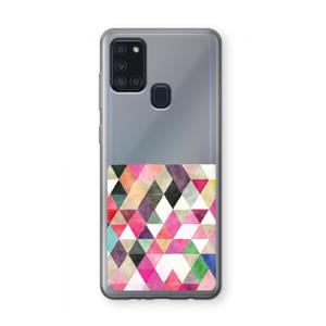 CaseCompany Gekleurde driehoekjes: Samsung Galaxy A21s Transparant Hoesje