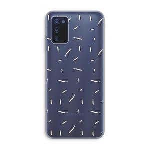 CaseCompany Hipster stripes: Samsung Galaxy A03s Transparant Hoesje