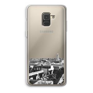 CaseCompany Marrakech Skyline : Samsung Galaxy A8 (2018) Transparant Hoesje