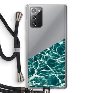 CaseCompany Weerkaatsing water: Samsung Galaxy Note 20 / Note 20 5G Transparant Hoesje met koord