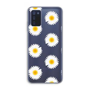 CaseCompany Margrietjes: Samsung Galaxy A03s Transparant Hoesje