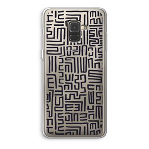 CaseCompany Moroccan Print: Samsung Galaxy A8 (2018) Transparant Hoesje