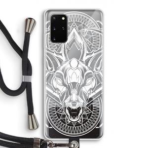 CaseCompany Oh Deer: Samsung Galaxy S20 Plus Transparant Hoesje met koord