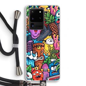 CaseCompany Vexx Mixtape: Samsung Galaxy S20 Ultra Transparant Hoesje met koord