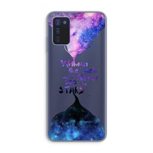CaseCompany Stars quote: Samsung Galaxy A03s Transparant Hoesje