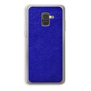 CaseCompany Majorelle Blue: Samsung Galaxy A8 (2018) Transparant Hoesje