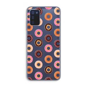CaseCompany Donuts: Samsung Galaxy A03s Transparant Hoesje