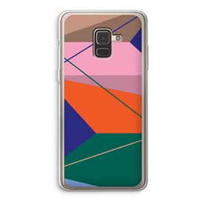 CaseCompany Gestalte 1: Samsung Galaxy A8 (2018) Transparant Hoesje