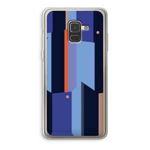 CaseCompany Gestalte 3: Samsung Galaxy A8 (2018) Transparant Hoesje