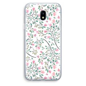 CaseCompany Sierlijke bloemen: Samsung Galaxy J3 (2017) Transparant Hoesje