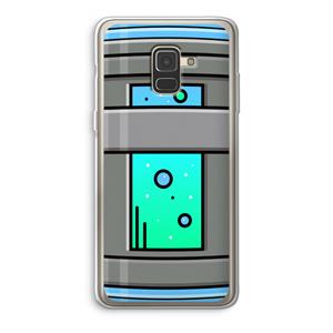 CaseCompany Chug Bottle: Samsung Galaxy A8 (2018) Transparant Hoesje