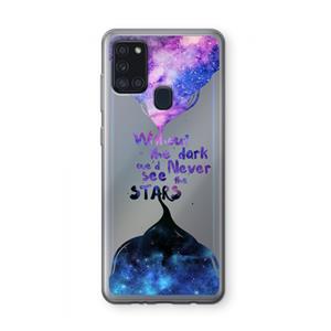 CaseCompany Stars quote: Samsung Galaxy A21s Transparant Hoesje