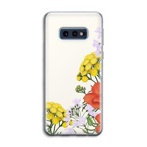 CaseCompany Wilde bloemen: Samsung Galaxy S10e Transparant Hoesje