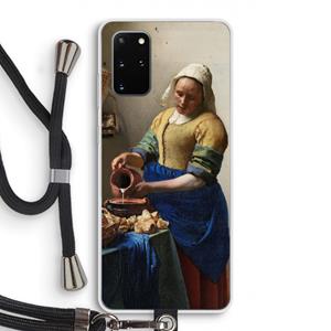 CaseCompany The Milkmaid: Samsung Galaxy S20 Plus Transparant Hoesje met koord