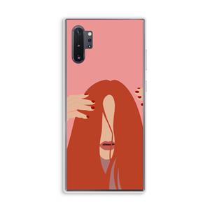 CaseCompany Woke up like this: Samsung Galaxy Note 10 Plus Transparant Hoesje
