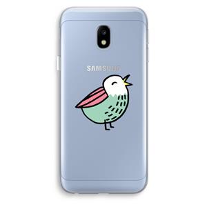 CaseCompany Birdy: Samsung Galaxy J3 (2017) Transparant Hoesje
