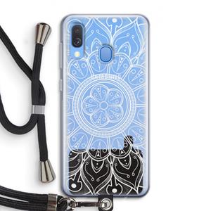 CaseCompany Roses Are Red: Samsung Galaxy A40 Transparant Hoesje met koord