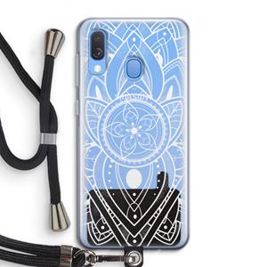 CaseCompany It's Complicated: Samsung Galaxy A40 Transparant Hoesje met koord