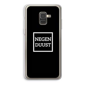CaseCompany Negenduust black: Samsung Galaxy A8 (2018) Transparant Hoesje
