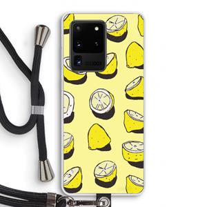 CaseCompany When Life Gives You Lemons...: Samsung Galaxy S20 Ultra Transparant Hoesje met koord