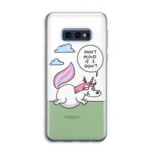 CaseCompany Unicorn: Samsung Galaxy S10e Transparant Hoesje
