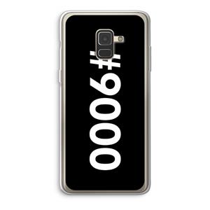 CaseCompany 9000: Samsung Galaxy A8 (2018) Transparant Hoesje