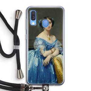 CaseCompany Eleonore: Samsung Galaxy A40 Transparant Hoesje met koord