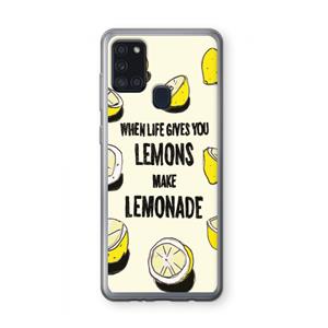 CaseCompany Lemonade: Samsung Galaxy A21s Transparant Hoesje
