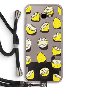 CaseCompany When Life Gives You Lemons...: Samsung Galaxy J4 Plus Transparant Hoesje met koord
