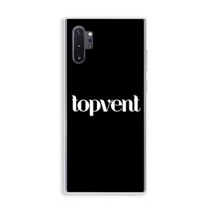 CaseCompany Topvent Zwart: Samsung Galaxy Note 10 Plus Transparant Hoesje