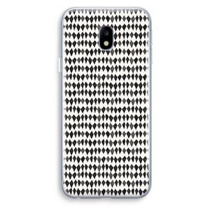 CaseCompany Crazy shapes: Samsung Galaxy J3 (2017) Transparant Hoesje